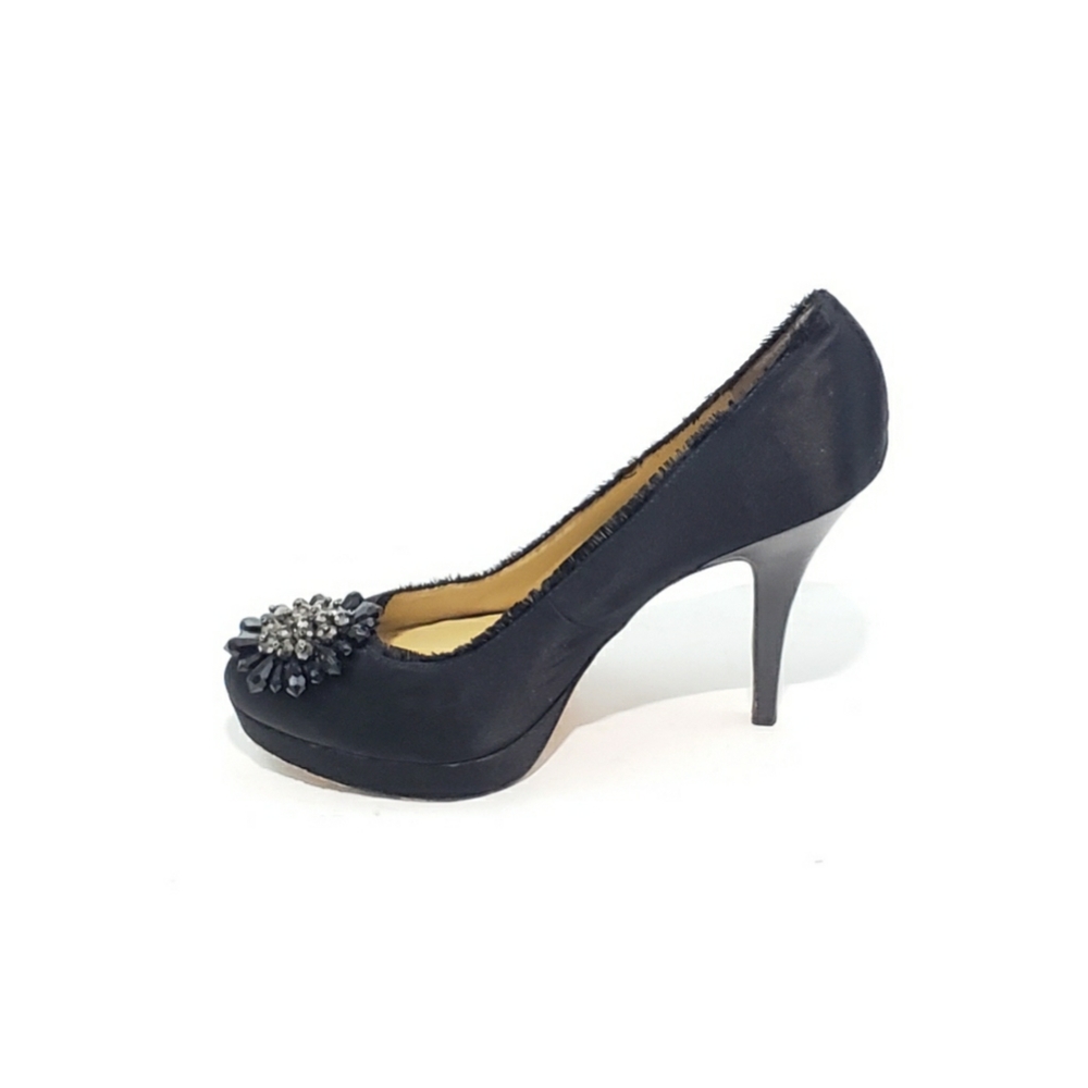 Coach Bergen Pumps Jeweled Platform Cone Heel - Picture 7 of 9